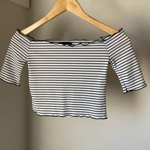 Pretty Little Thing | Striped Crop Top (S)